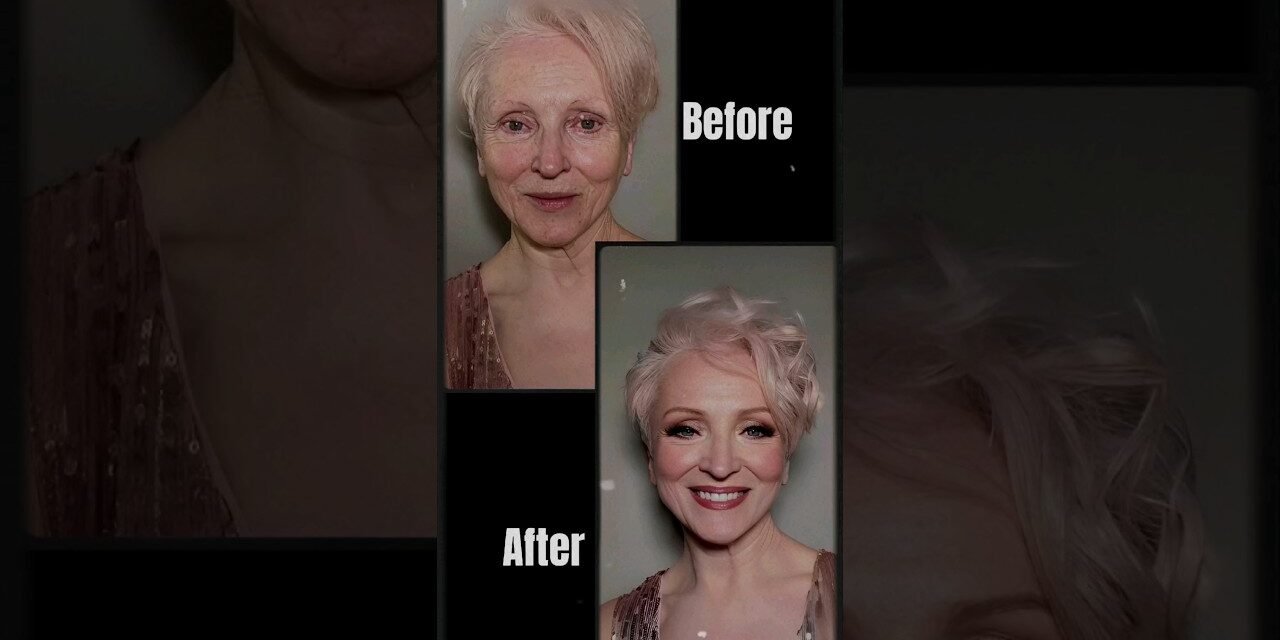 Beauty without Age Limits:Transforming an Older Woman with Makeup!Before&After #makeup #top #beauty