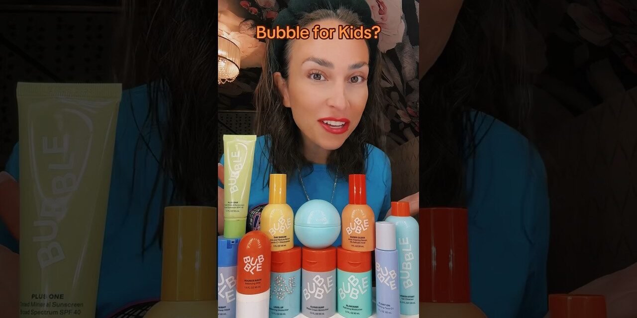 Bubble Skincare for Kids?? #bubbleskincare #skincareforkids #shorts