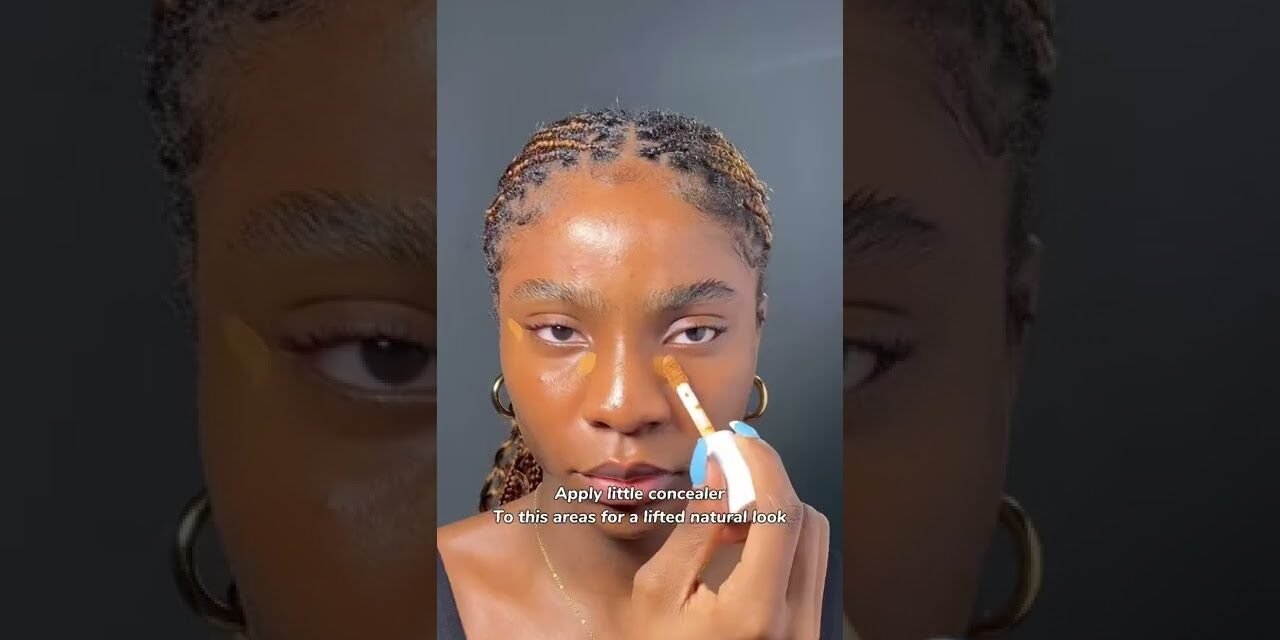 Clean girl makeup on black girl