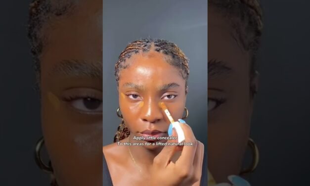 Clean girl makeup on black girl