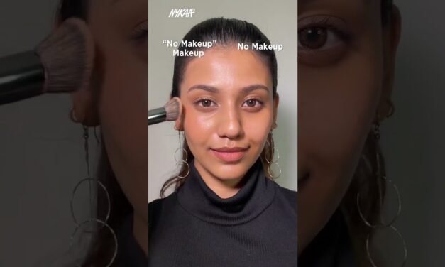 The "No Makeup" Makeup Look Vs No Makeup | How To Pull Off The No Makeup Look | Nykaa #shorts