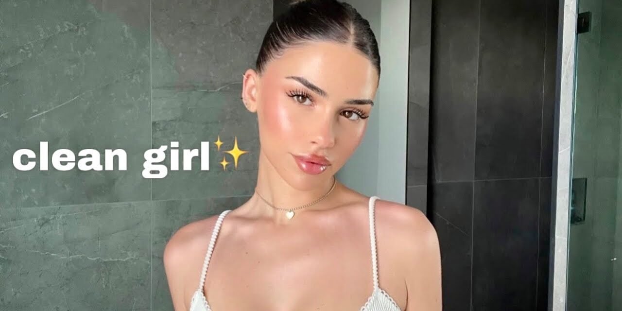 ‘clean girl’ makeup & hair tutorial