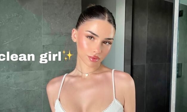 ‘clean girl’ makeup & hair tutorial