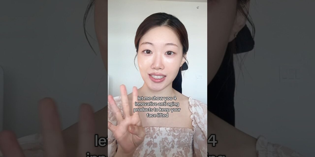 4 Innovative Anti-aging Korean skincare products! #shorts
