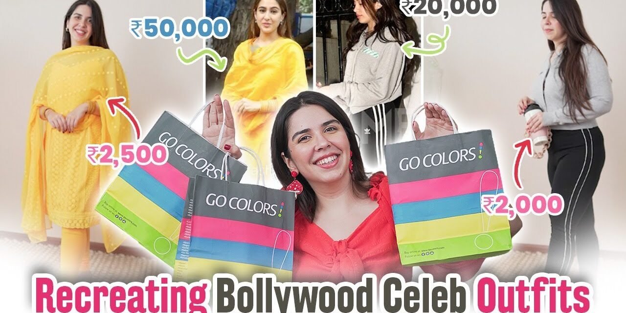 *HUGE HAUL* Recreating Bollywood Film Looks! Celeb Outfit dupes -Jhanvi Kapoor & Sara |Ad | Heli Ved