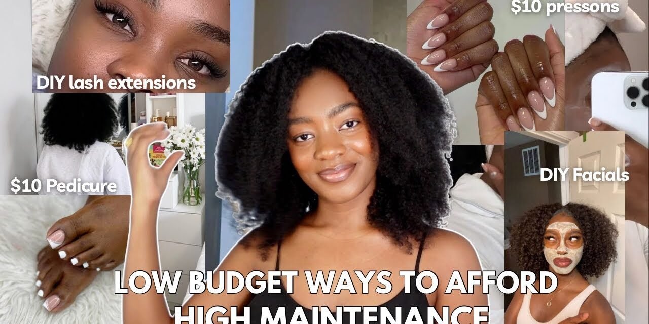 How to do your beauty maintenance on a Low Budget | high maintenance on a low budget | VLOGMAS