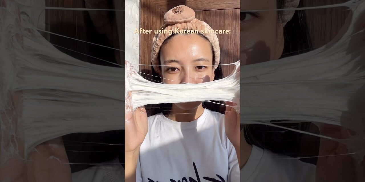 My skin before vs after using Korean skincare #skincare