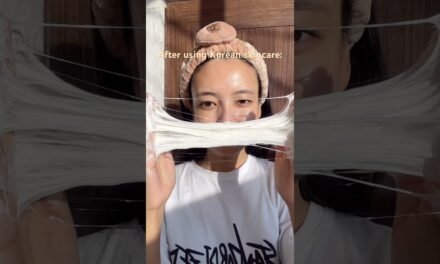 My skin before vs after using Korean skincare #skincare