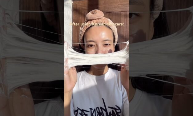 My skin before vs after using Korean skincare #skincare