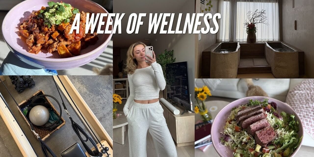 A WEEK OF WELLNESS | workouts, healthy meals, recovery, self-care and managing pms