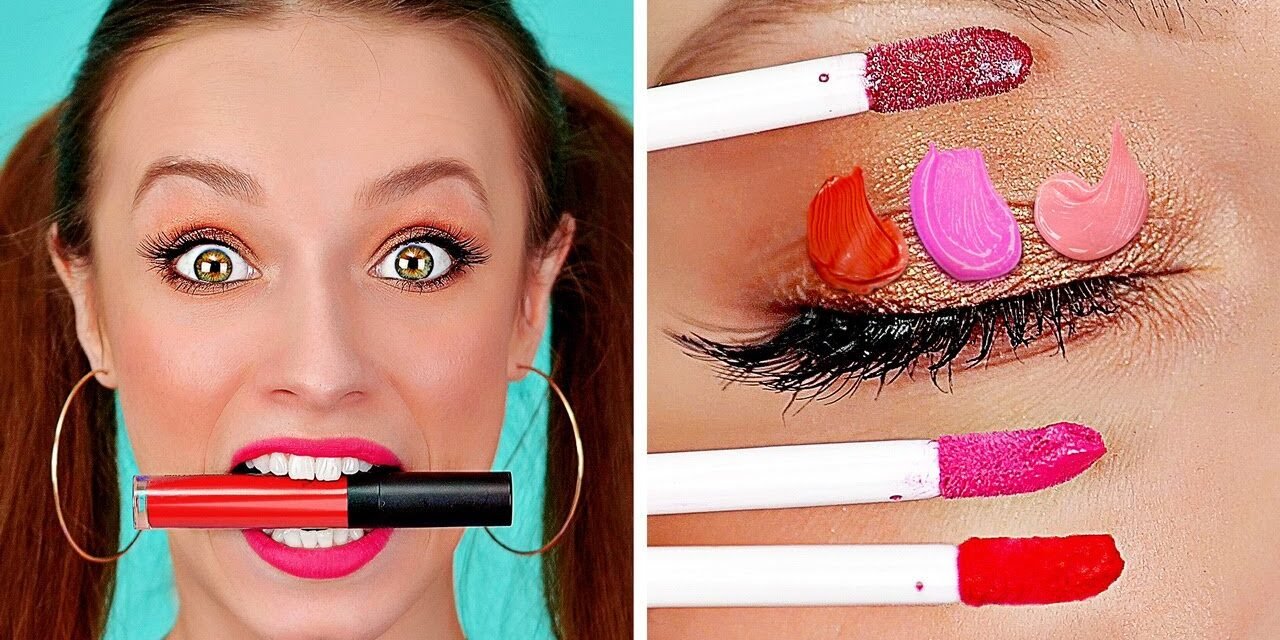 FUNNY DIY MAKE UP HACKS AND TIPS || Cool And Simple Girly Ideas by 123 GO!