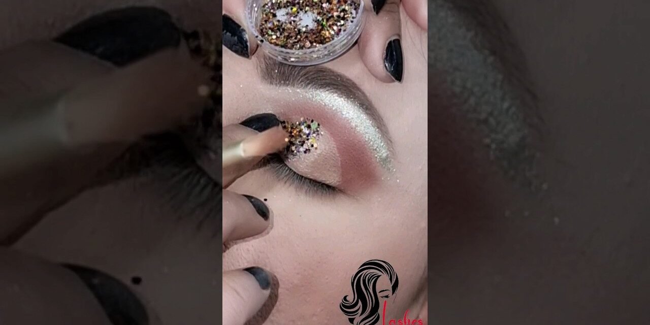 Glitter EyeShadow Makeup #shorts #viralvideo #lashesbeautyparlour