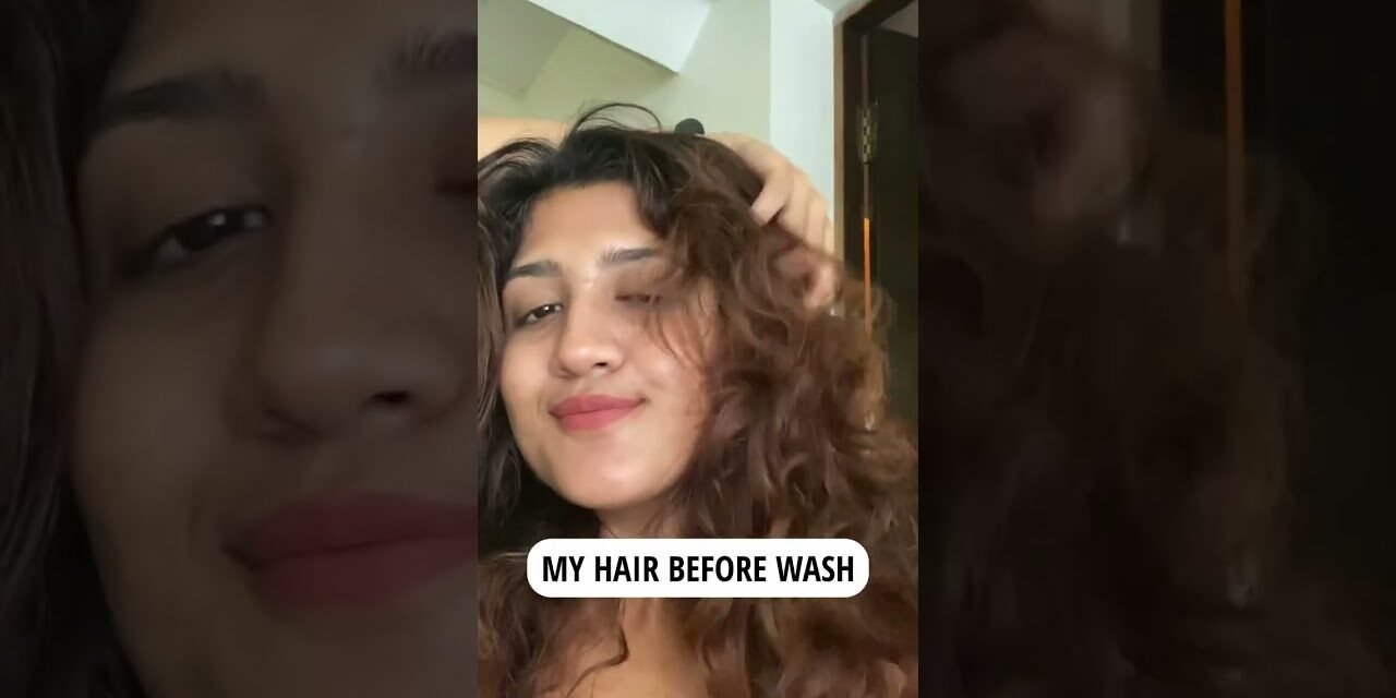 NO PRODUCT Curly Hair Routine #curlyhair #curlyhairroutine #curlygirl