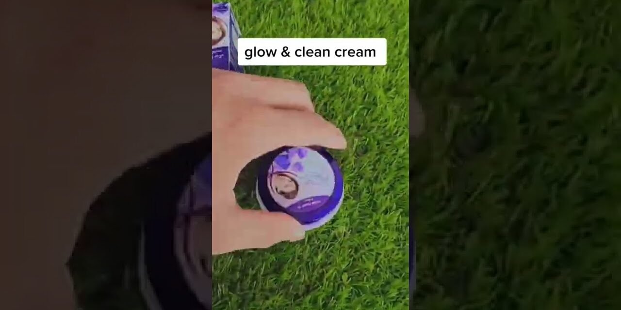 glow and clean beauty cream unboxing