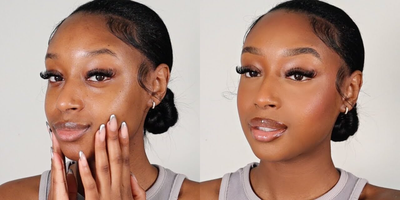 CLEAN GIRL MAKEUP TUTORIAL FOR BROWN GIRLS | SIMPLE, EVERYDAY MAKEUP