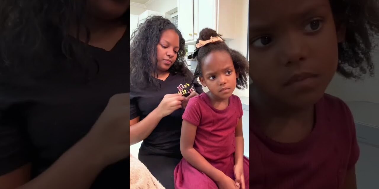Wash and Style my Daughters Curly Hair with me! #hairroutine #haircare #curlyhair #curlyhairroutine