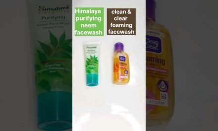 Himalaya purifying neem facewash vs clean and clear foaming facewash #facewash #shorts