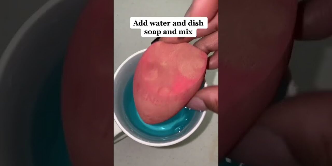 How to clean your beauty blender in under 5 minutes!