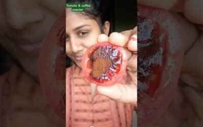 TOMATO FACIAL | COFFEE FACIAL | TOMATO & COFFEE SCRUB FOR GLOWING SKIN #yt #tomato #coffee #facial