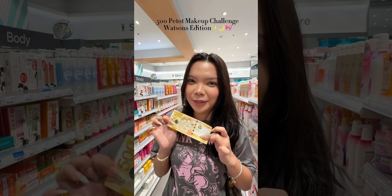 500 Pesos Makeup Challenge sa Watsons!! #makeup  #makeupchallenge #watsonshaul