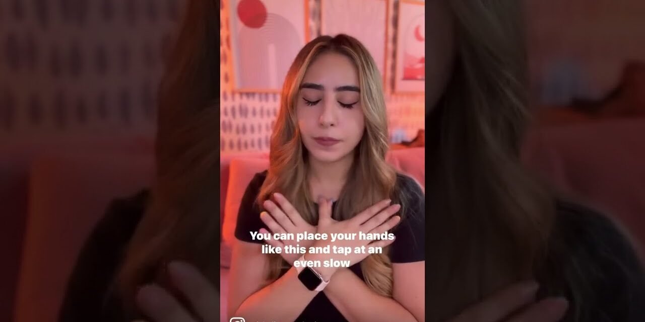 How to stop panic  Tapping for anxiety attacks and panic attacks #panic #panicattack #mentalhealth