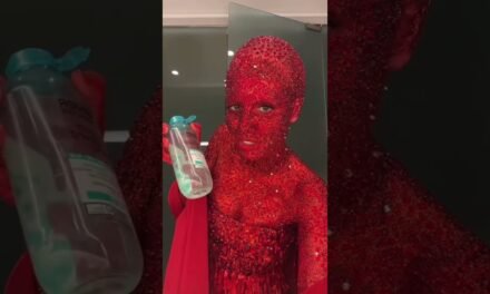 PART 1 of removing the over 30,000 stones on my body for my @dojacat dupe look for NYFW #nyfw