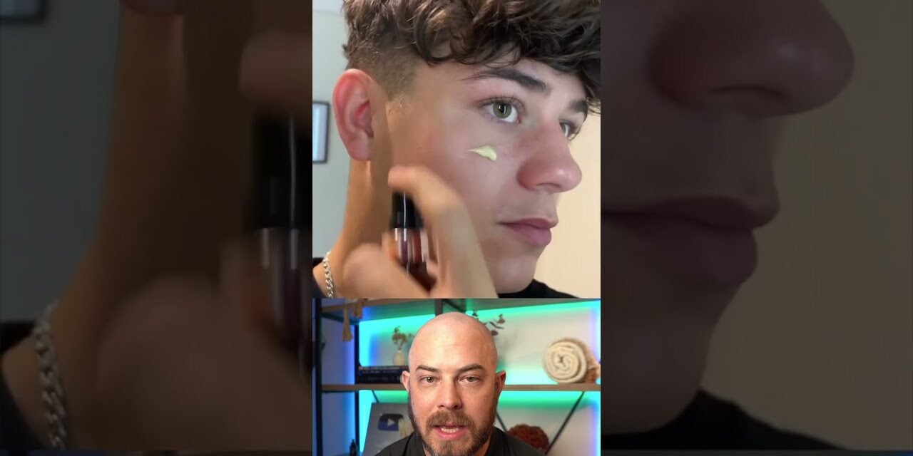 Derm reacts to excellent men’s skincare routine! #dermreacts #doctorreacts #mensskincareroutine