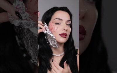 Easy Halloween cuts makeup hack #beautyhacks (orgn @alexxandra.makeup