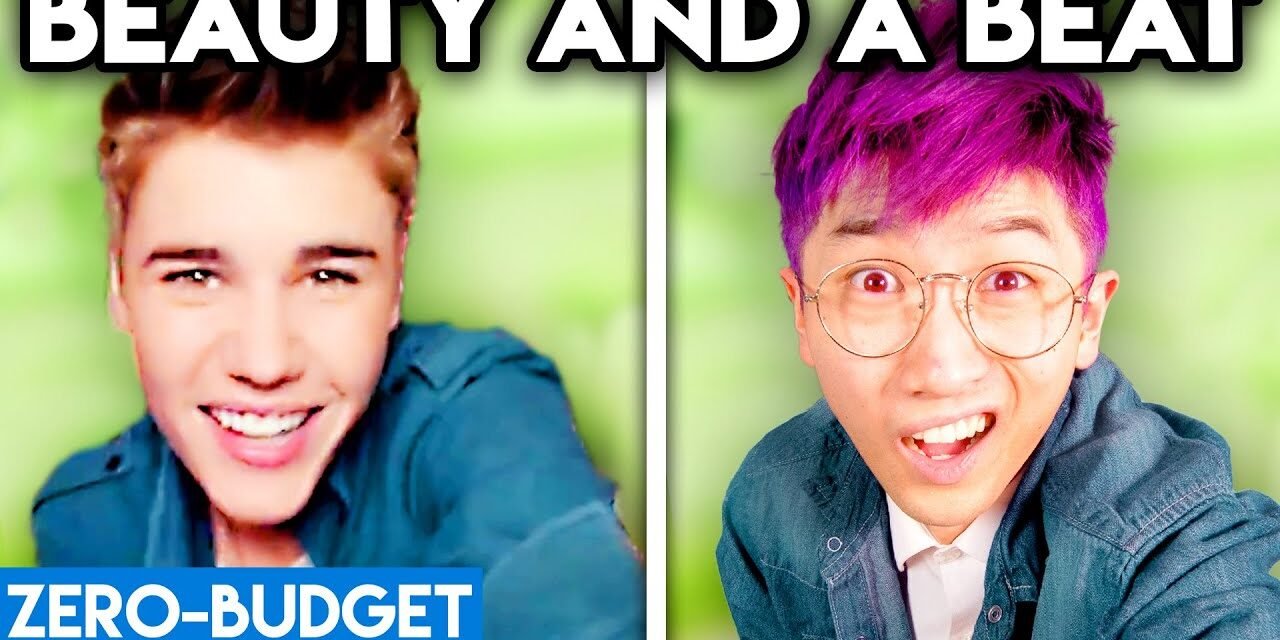 JUSTIN BIEBER WITH ZERO BUDGET! (Beauty and a Beat PARODY)