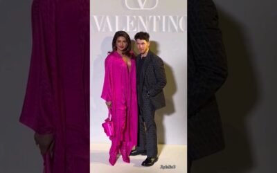 Priyanka Chopra, Nick Jonas Look So Cute At Valentino Fw23 Fashion Show #priyankachopra #nickjonas