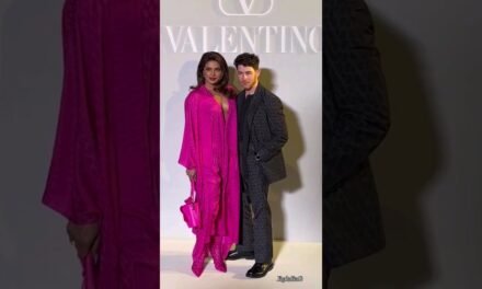 Priyanka Chopra, Nick Jonas Look So Cute At Valentino Fw23 Fashion Show #priyankachopra #nickjonas