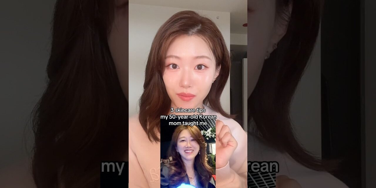 3 Skincare tips from my 50 year old Korean mom #shorts