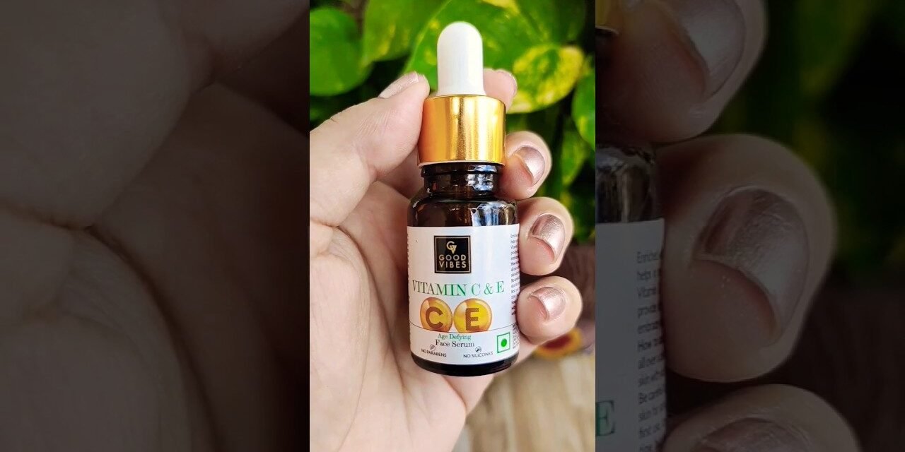Good vibes Vitamin C&E face serum #unboxing #serum #shortvideo #beauty