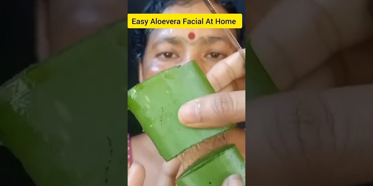 Easy Aloevera Facial Scrub At Home/ Get Fair & Clear Skin / Clean Dark Spots & Pigmentation #shorts