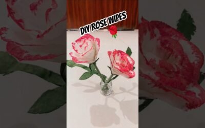 Homemade Rose Wet Wipes | Easy Beauty Hack! #diy #craft #shorts