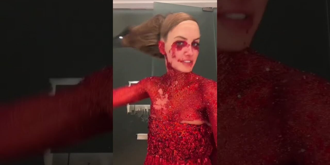 PART 2 of removing the over 30,000 crystals on my @dojacat dupe look by @SamanthaJaymes #makeup