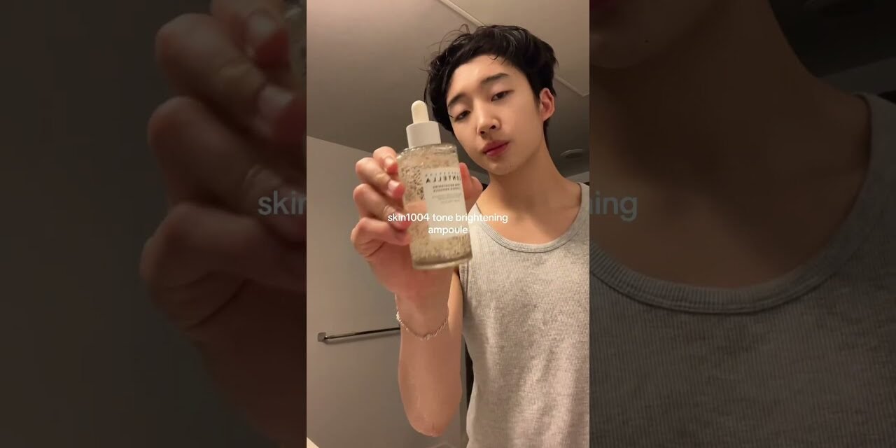 skincare routine w/ skin1004 #koreanskincare #skin1004 #tonebrightening #darkspots #spoteraser