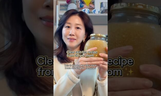 Clear skin tea recipe from Korean mom