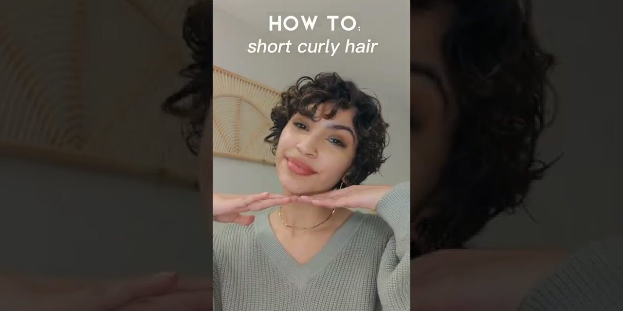 How to style short curly hair :)