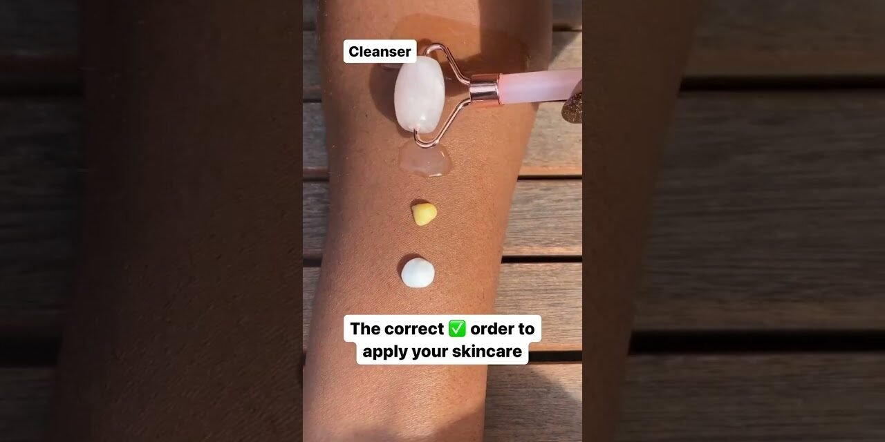 Skincare in the correct order! #skincareroutine #skincaretips #ipsy