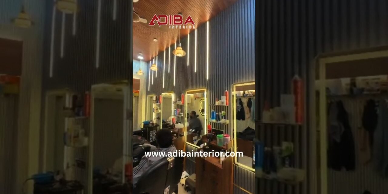 low budget beauty salon interior design | Shop PVC interior design | shop decoration #interiordesign